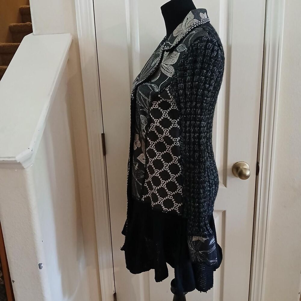 Y2K Style The Pyramid Collection Patchwork Fairy Grunge Cardigan XS Fairy Grunge - Picture 8 of 8